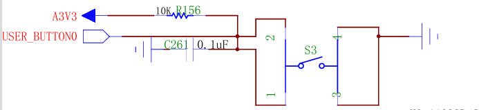 实验板按键原理图
